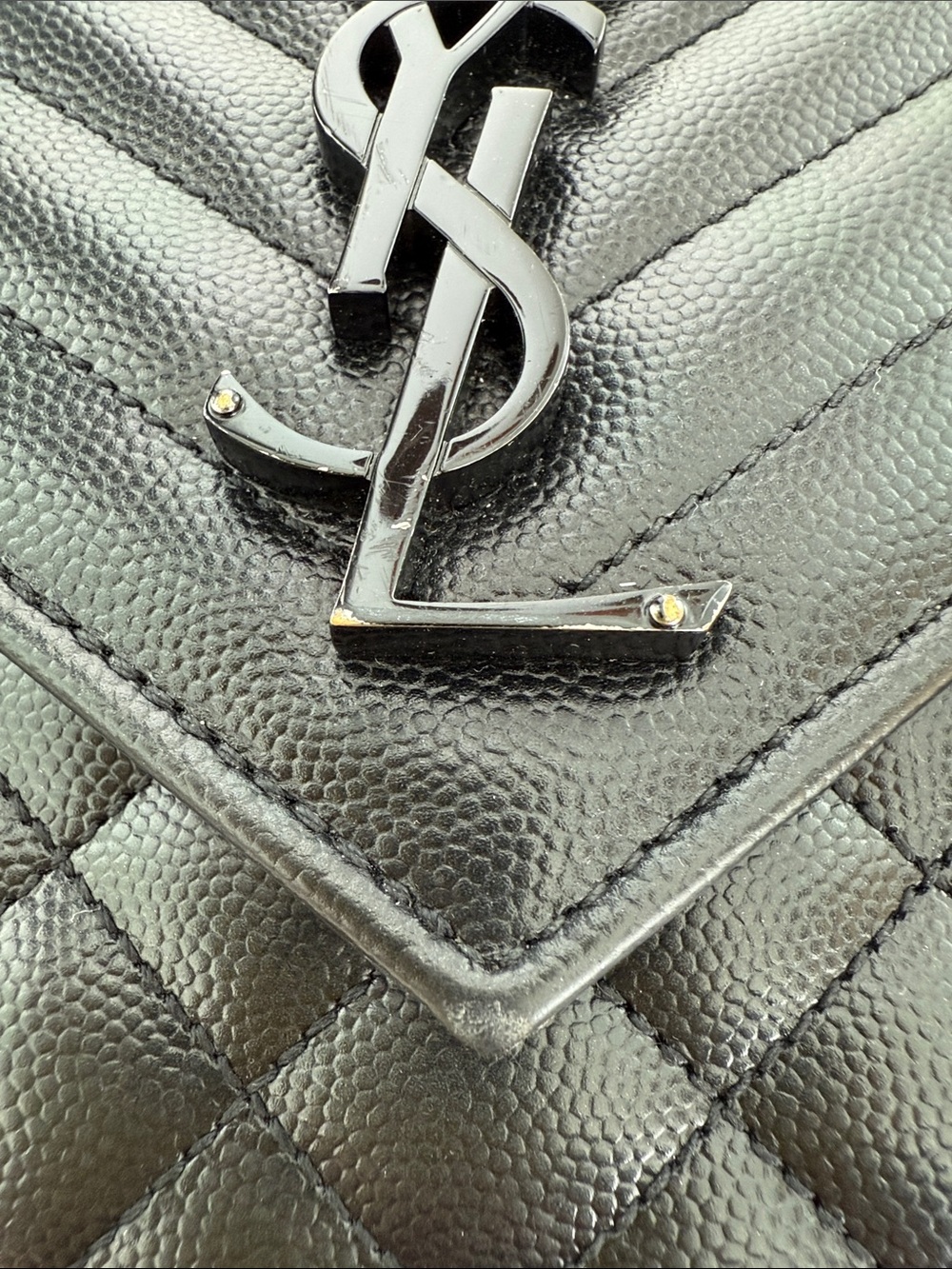 Saint Laurent Black Quilted Leather Chain Bag - Picture 11 of 12